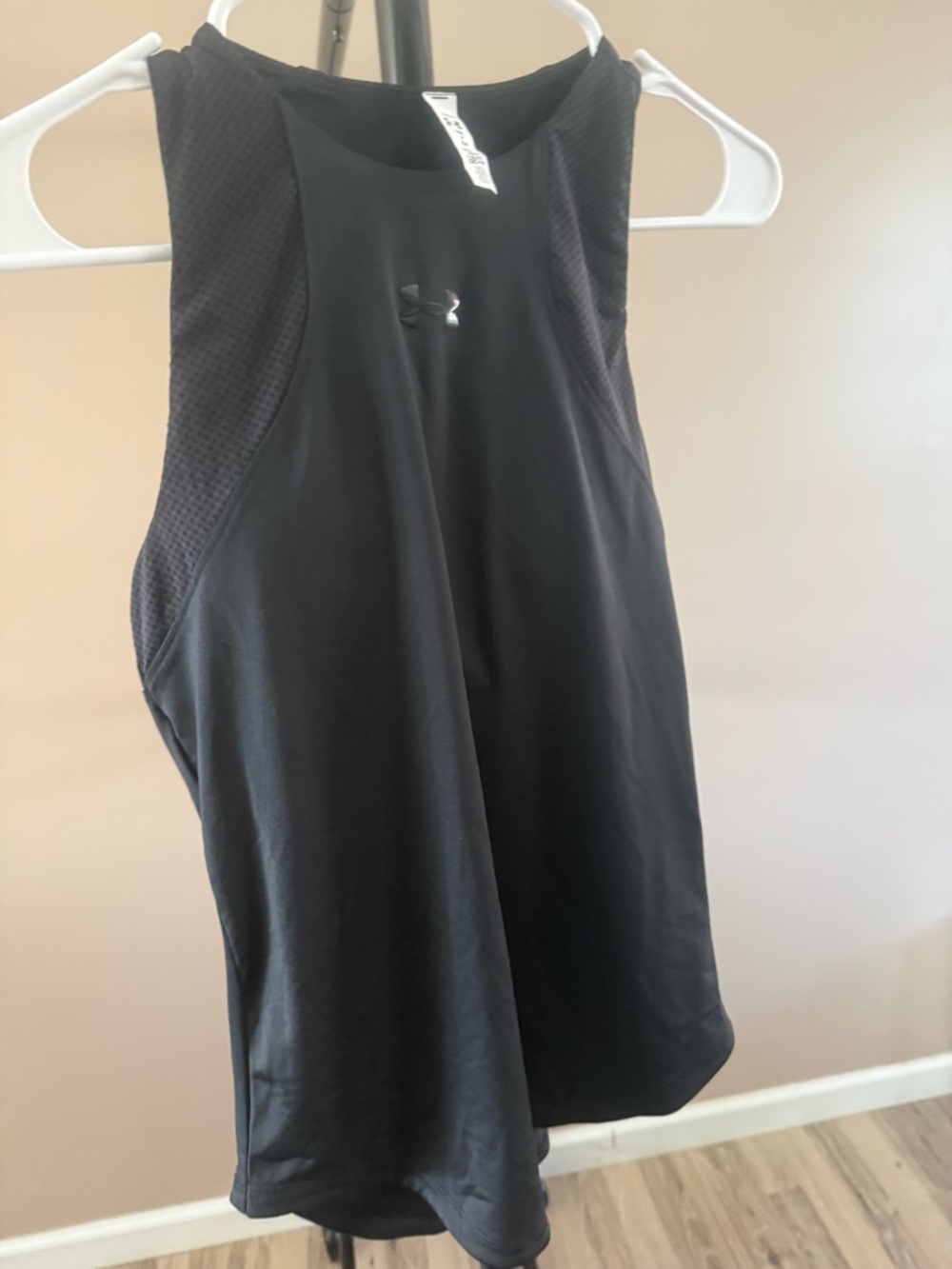 Under Armour Black Performance Tank with Logo